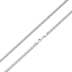 Bratara argint barbati placata cu rodiu 2 mm x 21 cm model Byzantine DiAmanti BIZ050-21cm-SL (Argint 925‰ 5,3 g.)